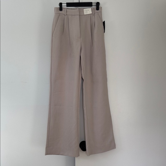 Abercrombie & Fitch Sloane Ultra High Rise Wide Leg Pants Light Taupe 26 - Picture 3 of 7